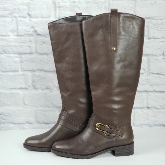 Franco Fortini Raya dark brown knee high boots - Picture 3 of 7